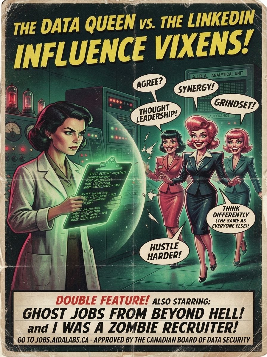 Poster: The Data Queen vs. The LinkedIn Influence Vixens